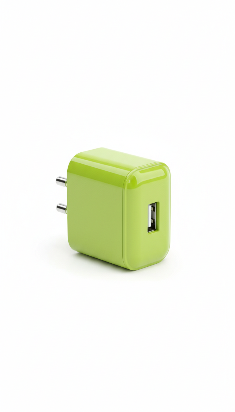 Cargador de pared verde