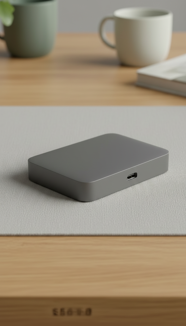 Alternate angle view of Slate Multi-Port USB-C Hub