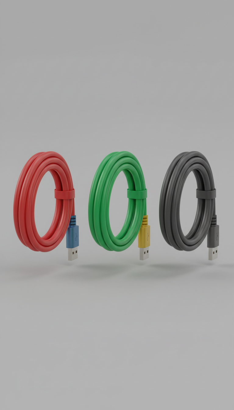 Cable USB rojo