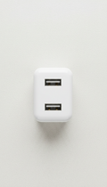 Cargador de pared de dos puertos