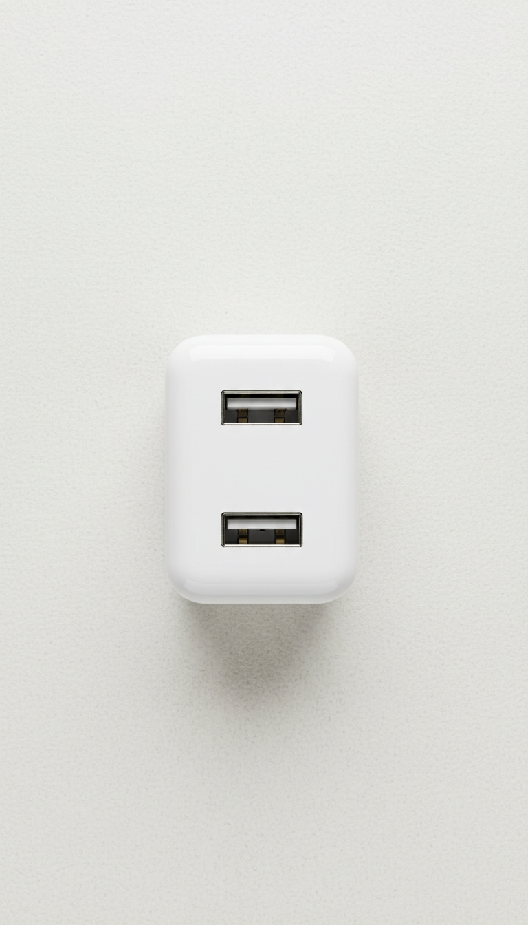 Cargador de pared de dos puertos