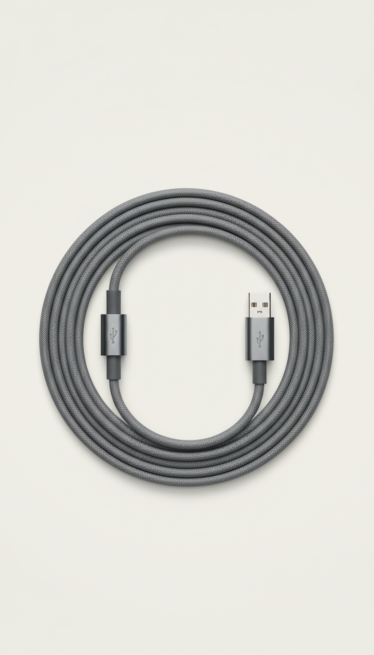 Cable de extensión USB en espiral