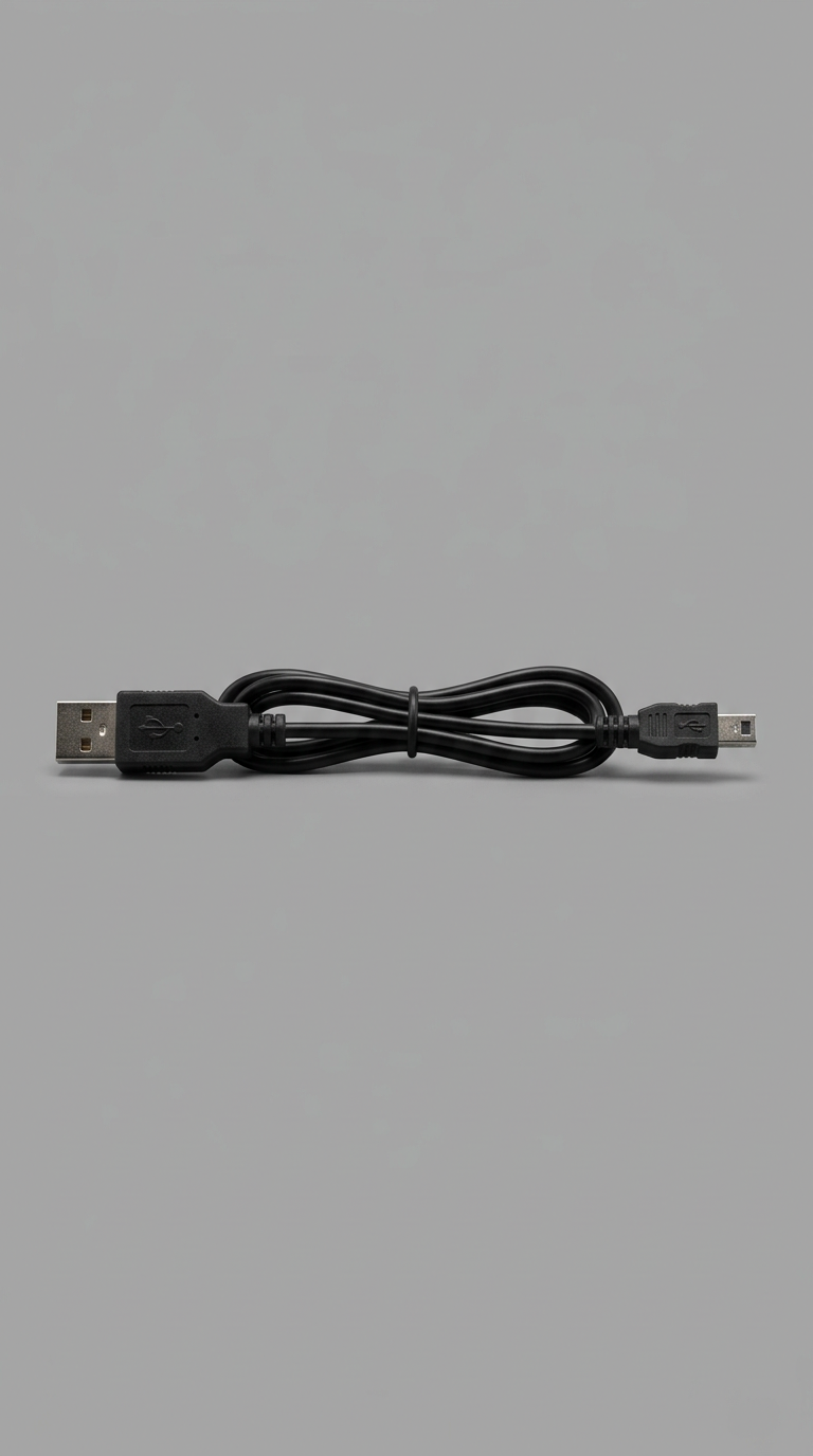 Cable de carga USB-C negro